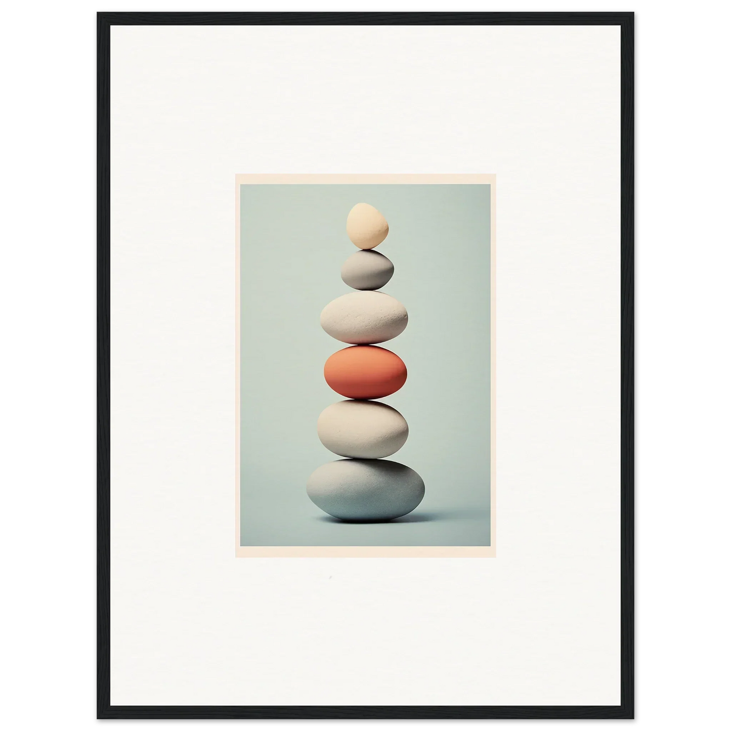 Stacked stones with coral rock in Egg Wanders Reverie, a special edition art™ piece