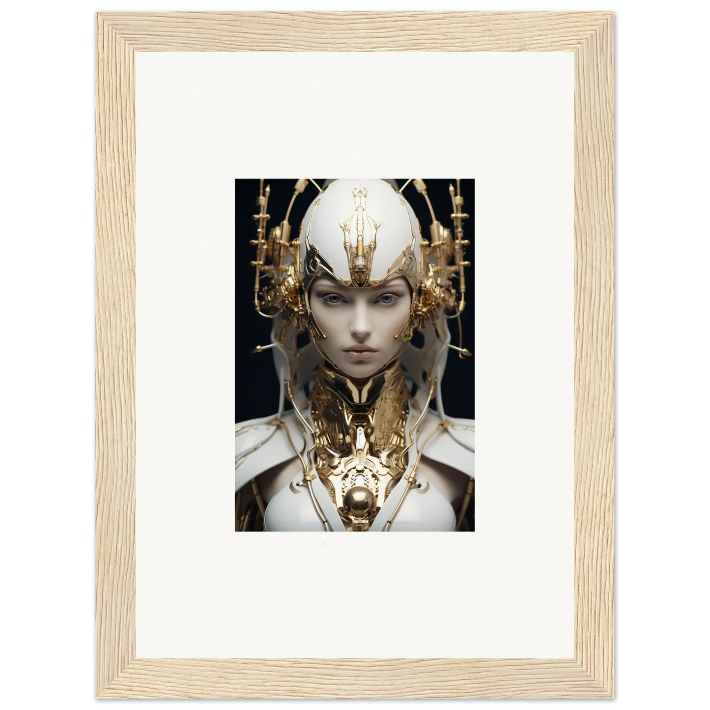 Ornate humanoid figure canvas print for a halcyon existence room decoration