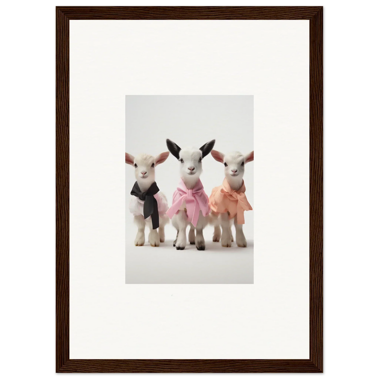 Adorable baby goats in tutus from Enchanted Kidding Threads special edition art™