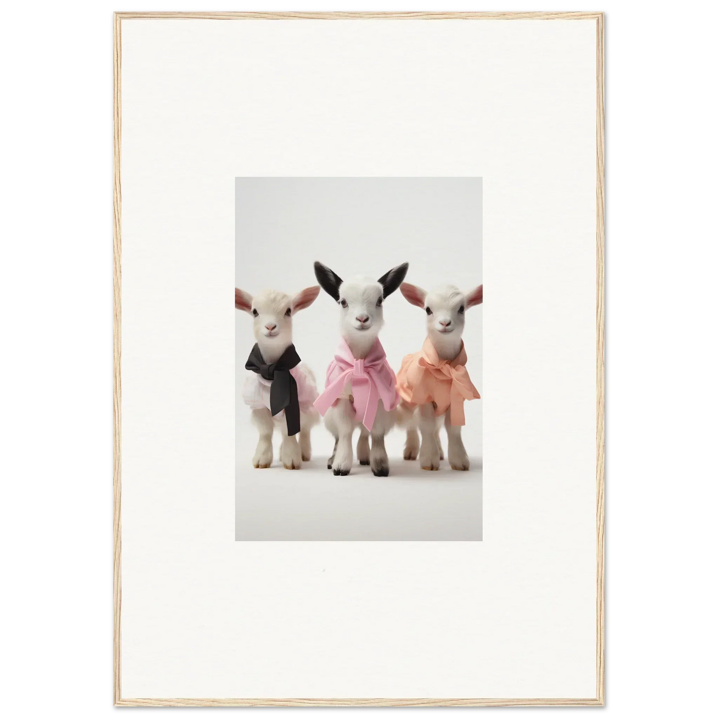 Three cute baby goats in tutus from Enchanted Kidding Threads special edition art™