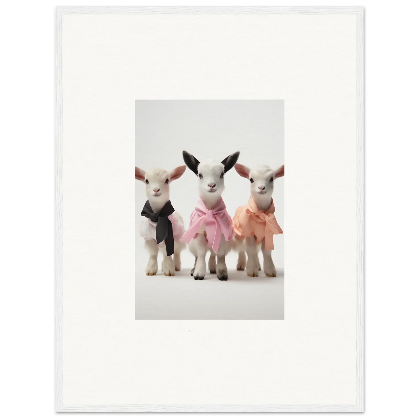 Three baby lambs in colorful tutus from Enchanted Kidding Threads special edition art™