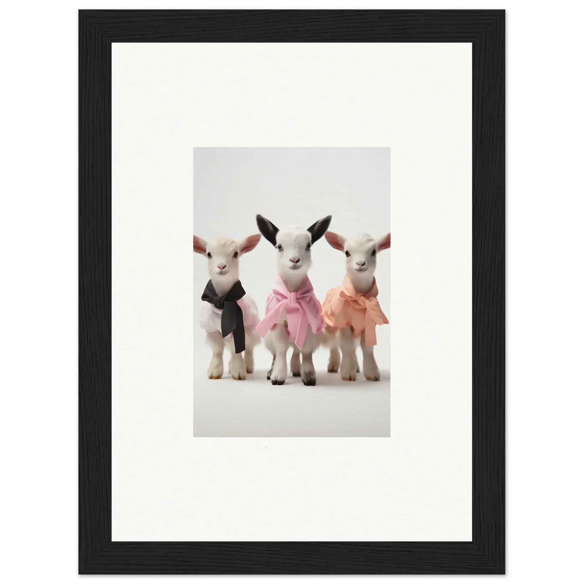 Three adorable toy lambs in ballet tutus from Enchanted Kidding Threads special edition art™