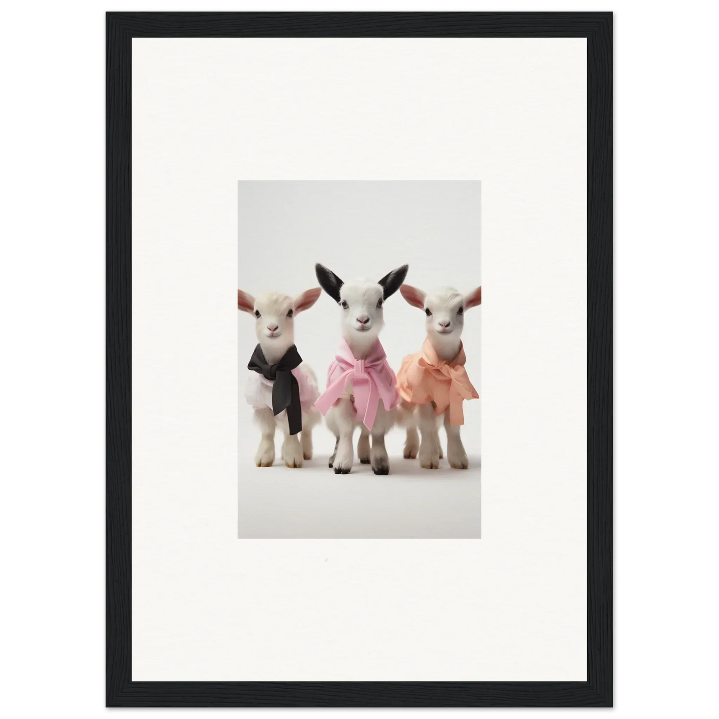 Three baby goats in ballet tutus for Enchanted Kidding Threads special edition art™