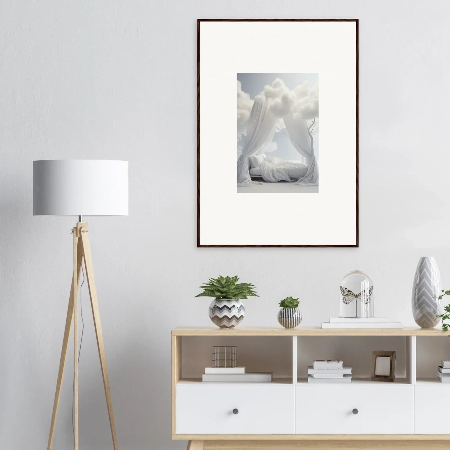 Framed black and white horse nose wall art for chic room decoration in Ethereal Canopy