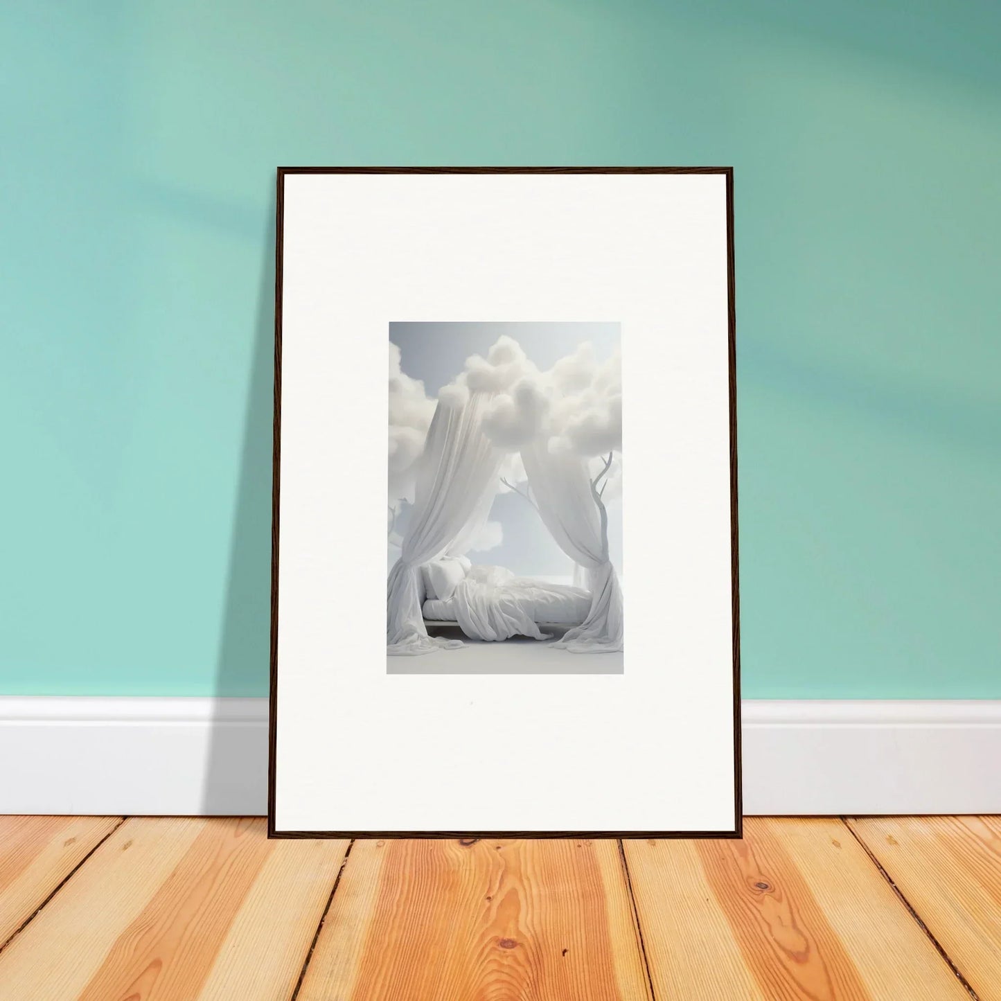 Framed black and white nude figure wall art, perfect for your room decoration
