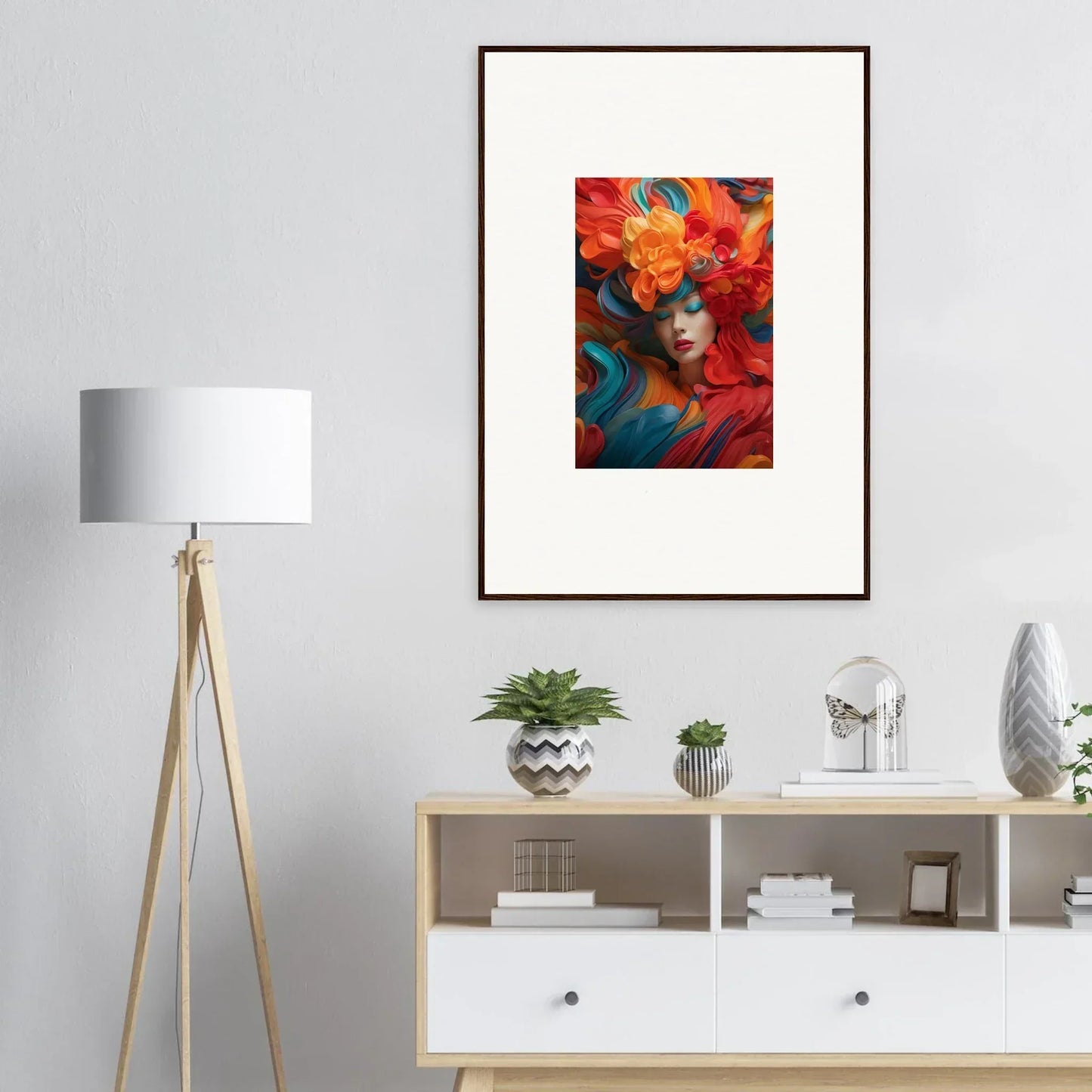 Vibrant canvas print of Dream Ecstasy portrait for stylish room decoration