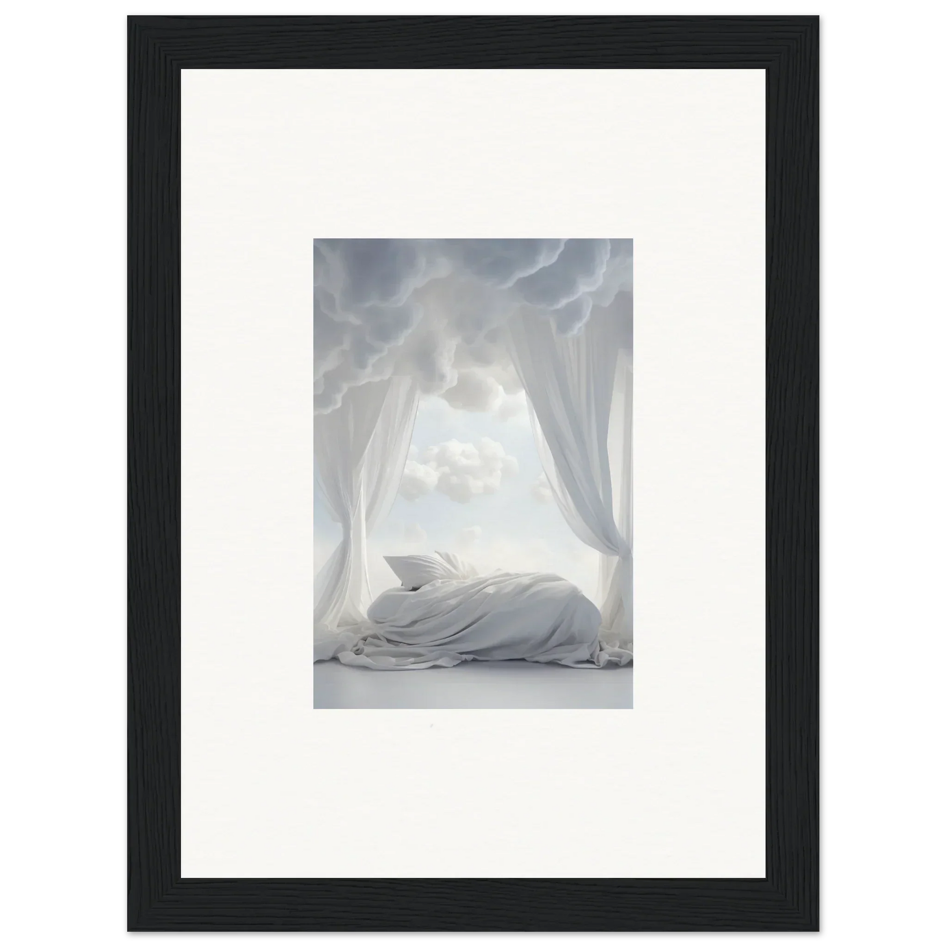 White seal resting on ice, perfect for your Heavenly Acres Whisper room decoration canvas print