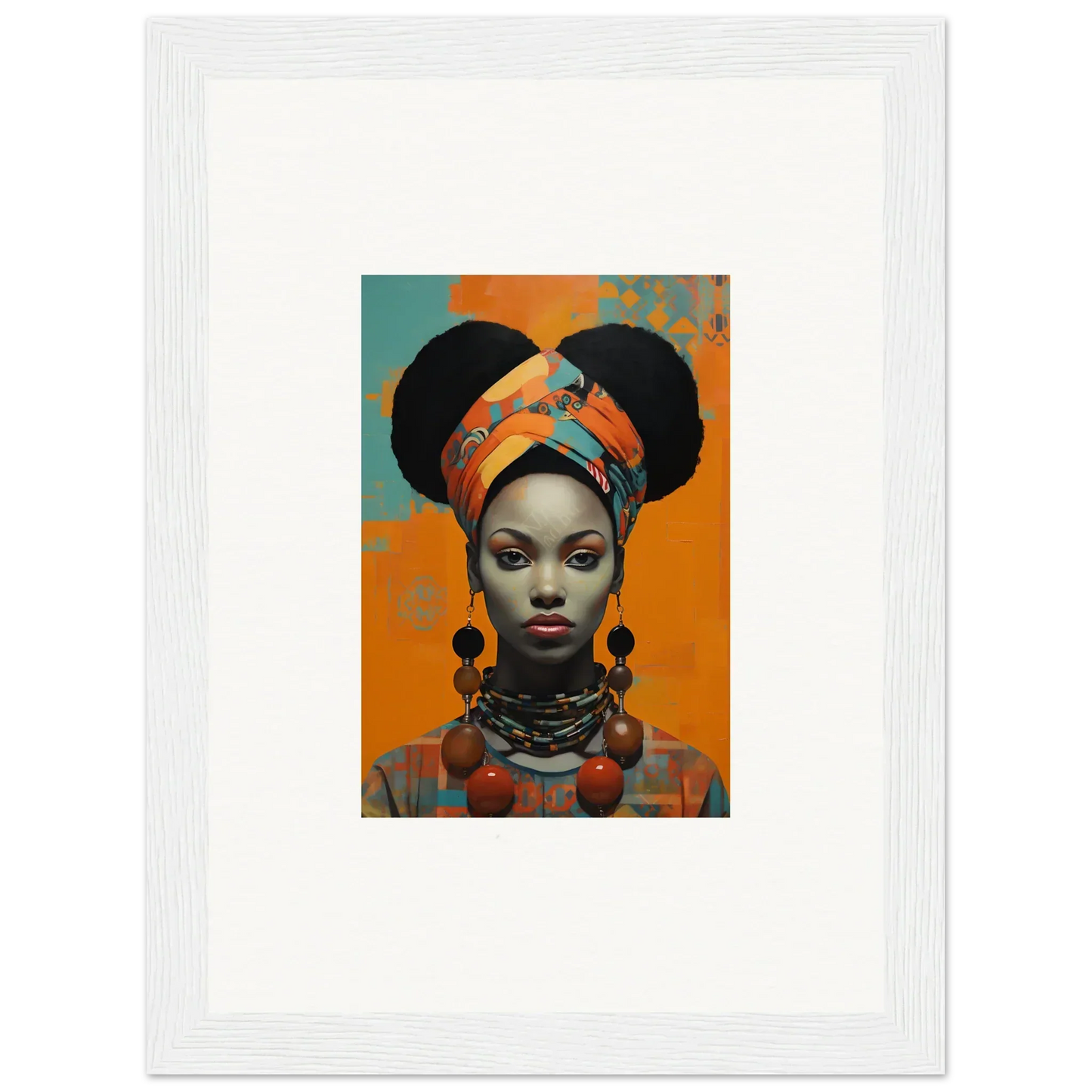 Portrait of Hues Dreamkeeper Sagrado in vibrant fashion, perfect for framed wall art