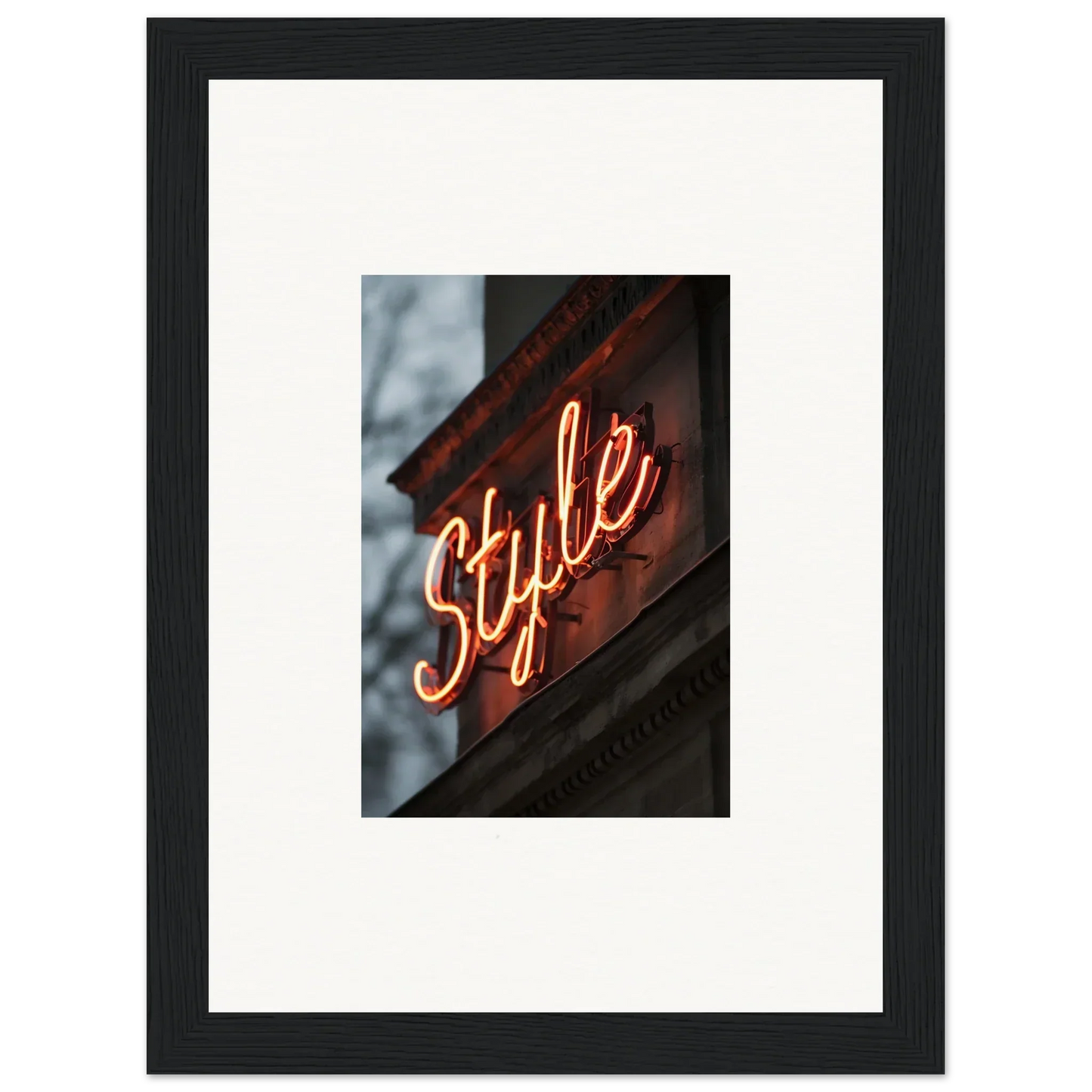 Neon Style sign in cursive orange for cool room decoration wall art