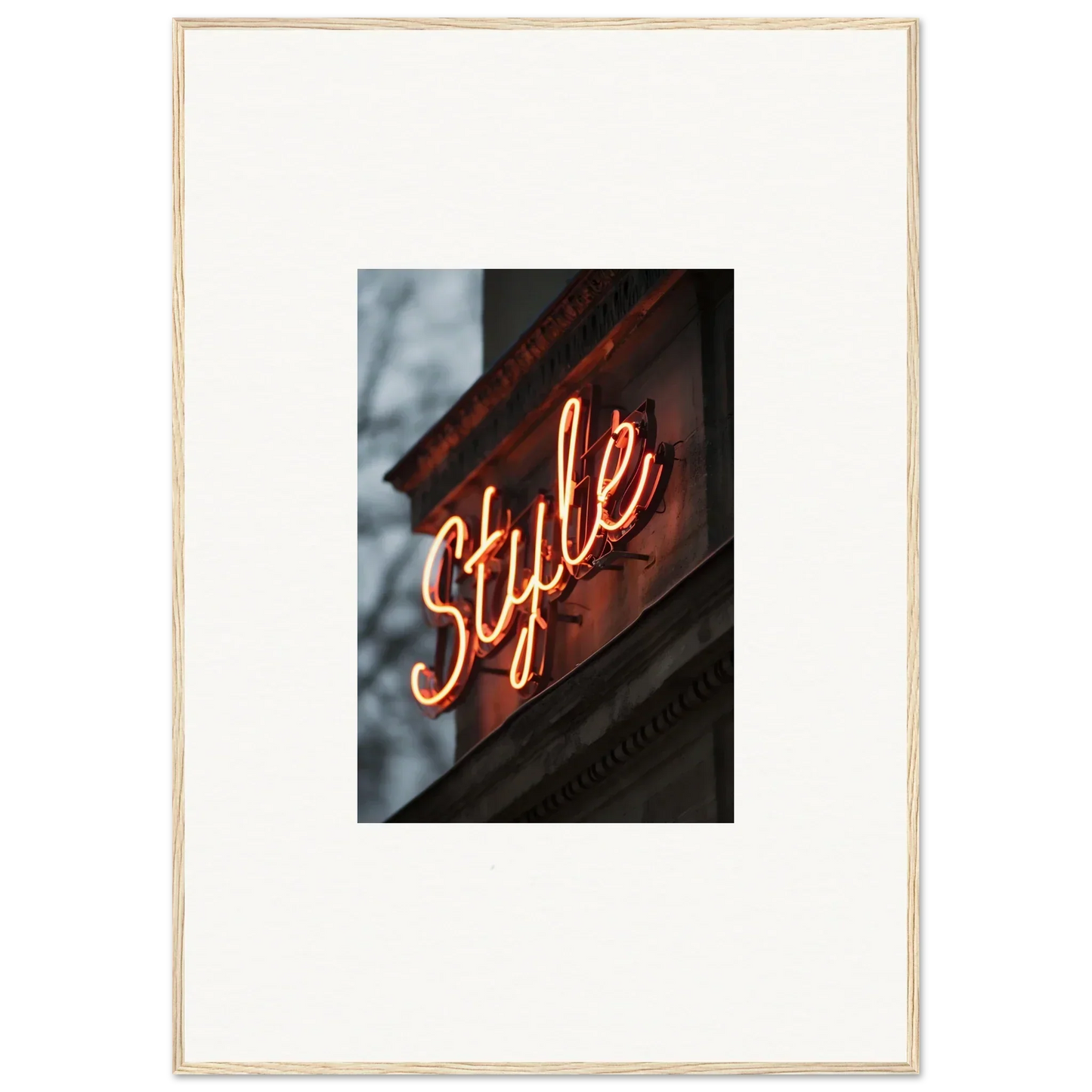Neon Style sign for chic room decoration in Illusion Luminist’s Echo wall art