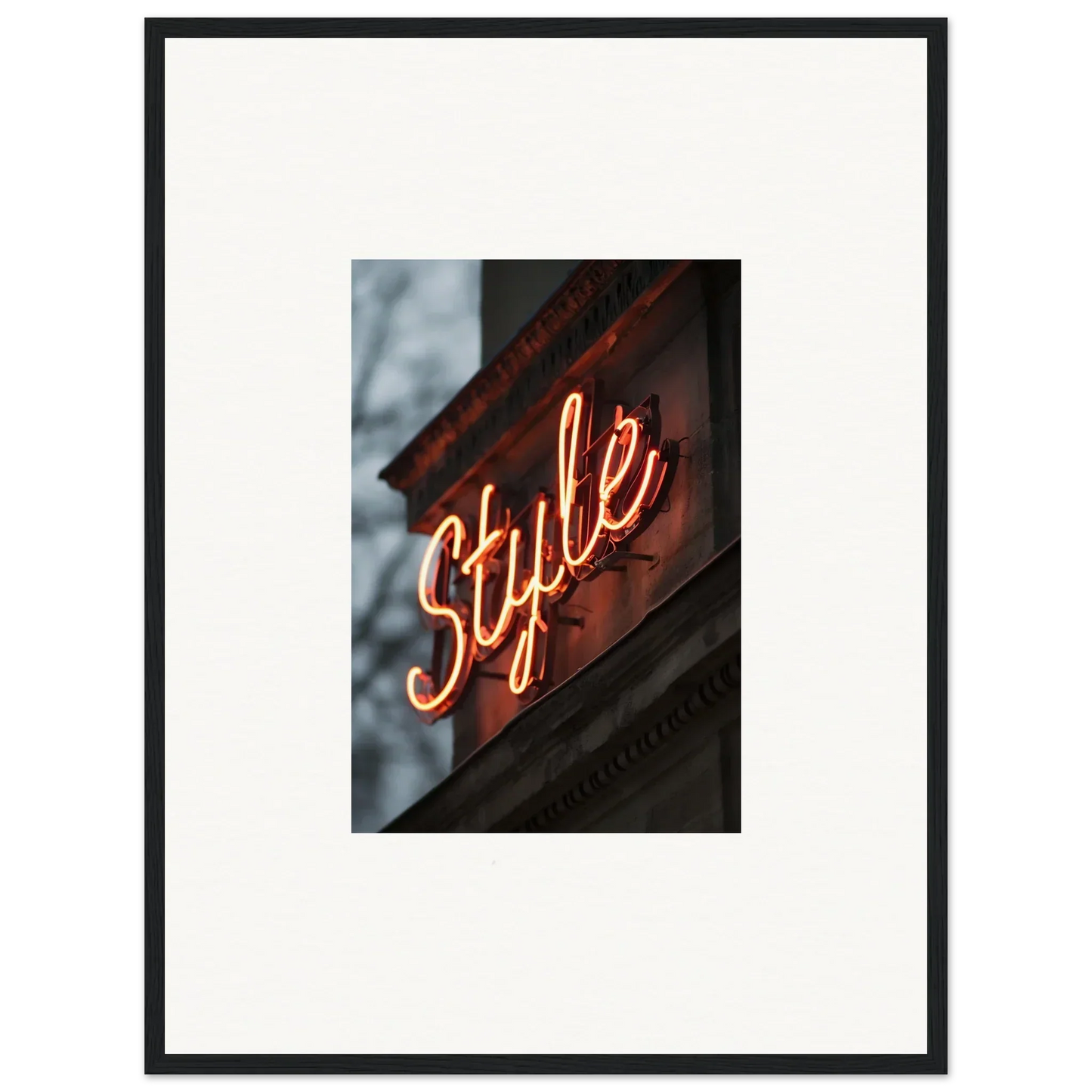 Neon Style sign for cool room decoration in the Illusion Luminist’s Echo wall art