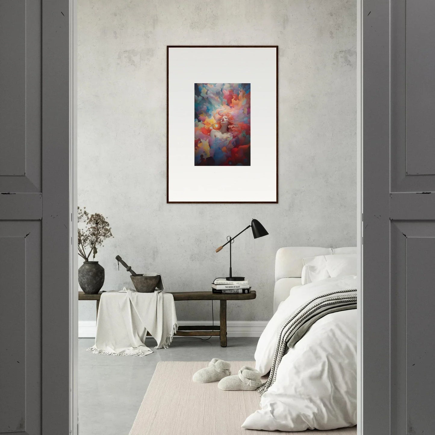 Vibrant abstract wall art canvas print for stunning room decoration