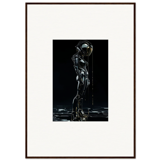 Futuristic astronaut with a reflective helmet perfect for room decor or canvas prints