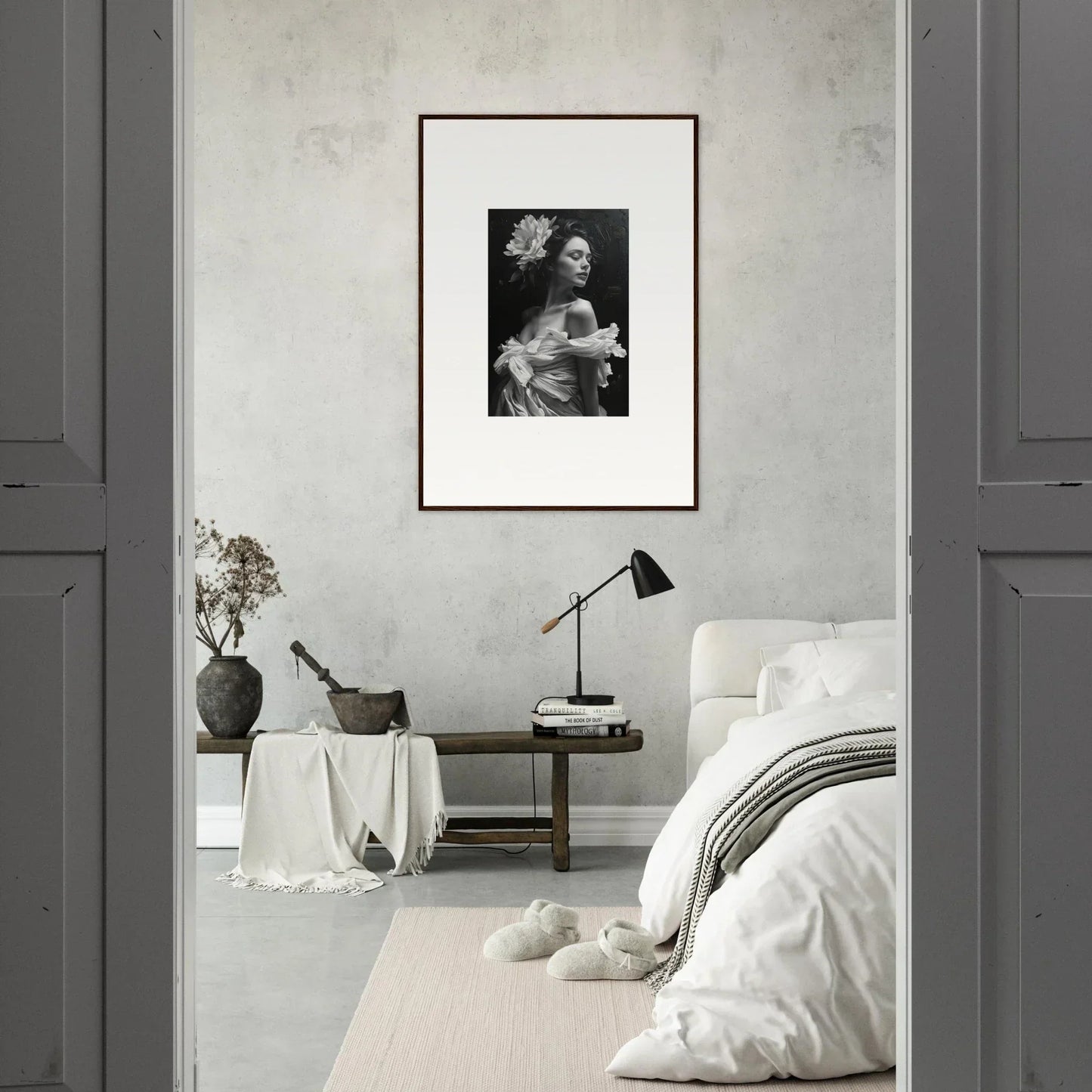 Framed black and white photo, perfect for room decoration or bliss reverie vibe