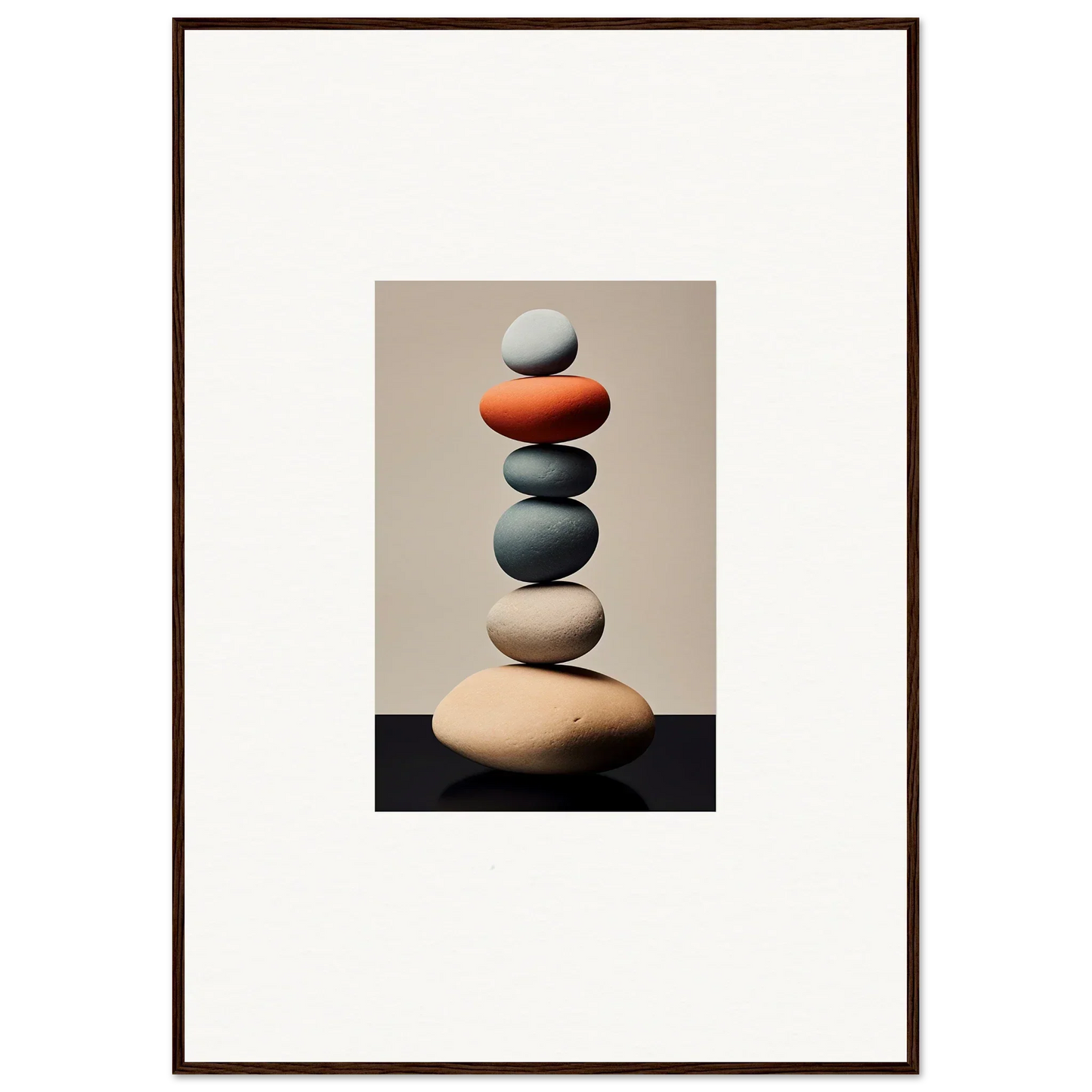 Colorful stacked stones balancing, perfect for Moroccan Dreams Remember canvas print decor