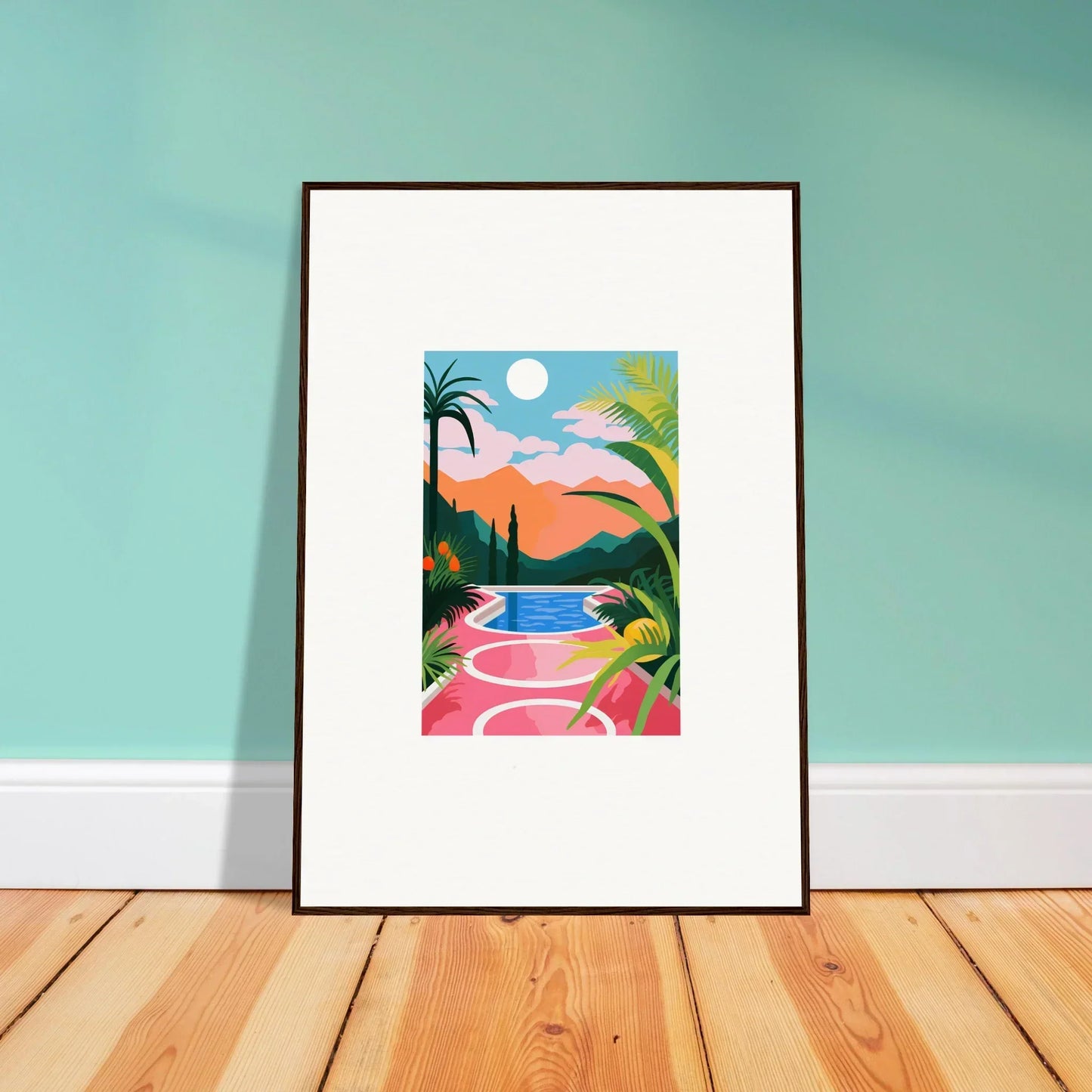 Colorful canvas print of Sunset Epiphany for vibrant room decoration