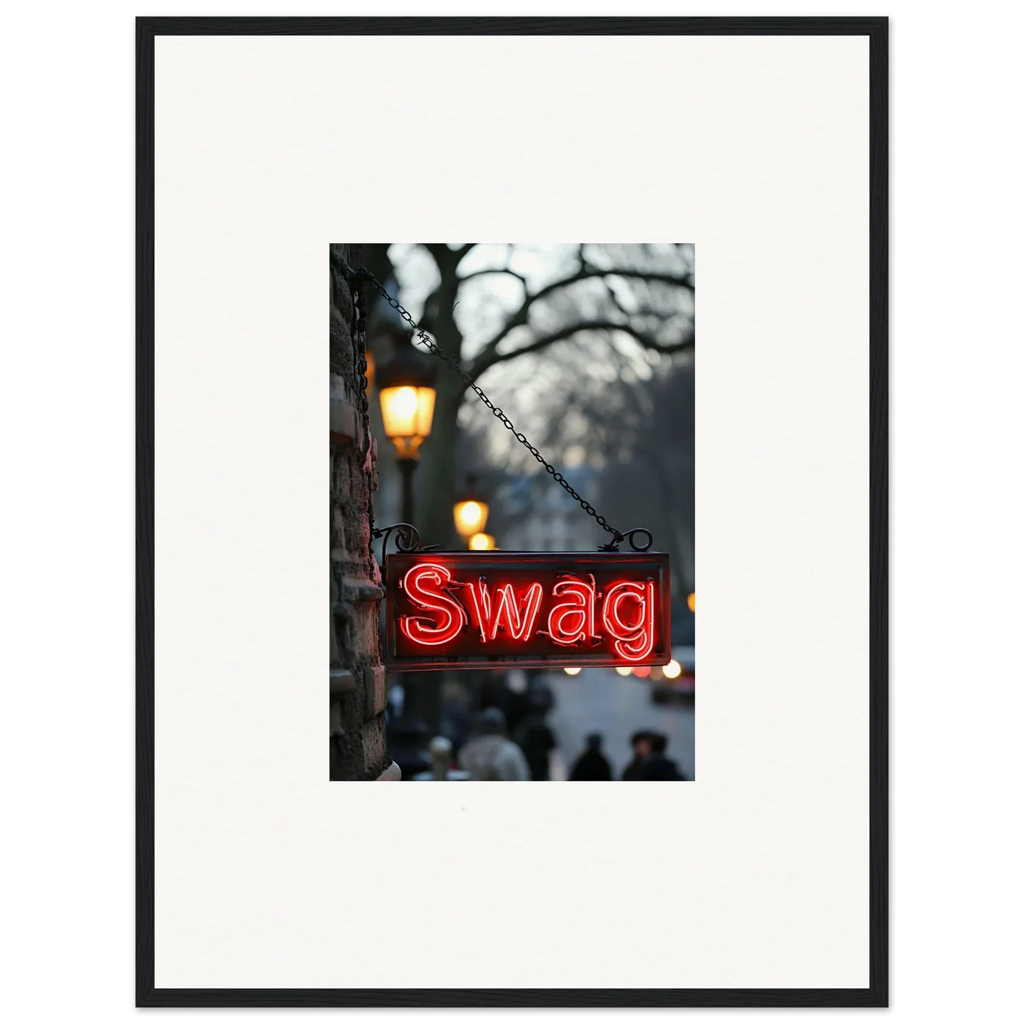 Cool red neon sign saying Swag for awesome room decoration in Neon Evoke Essence