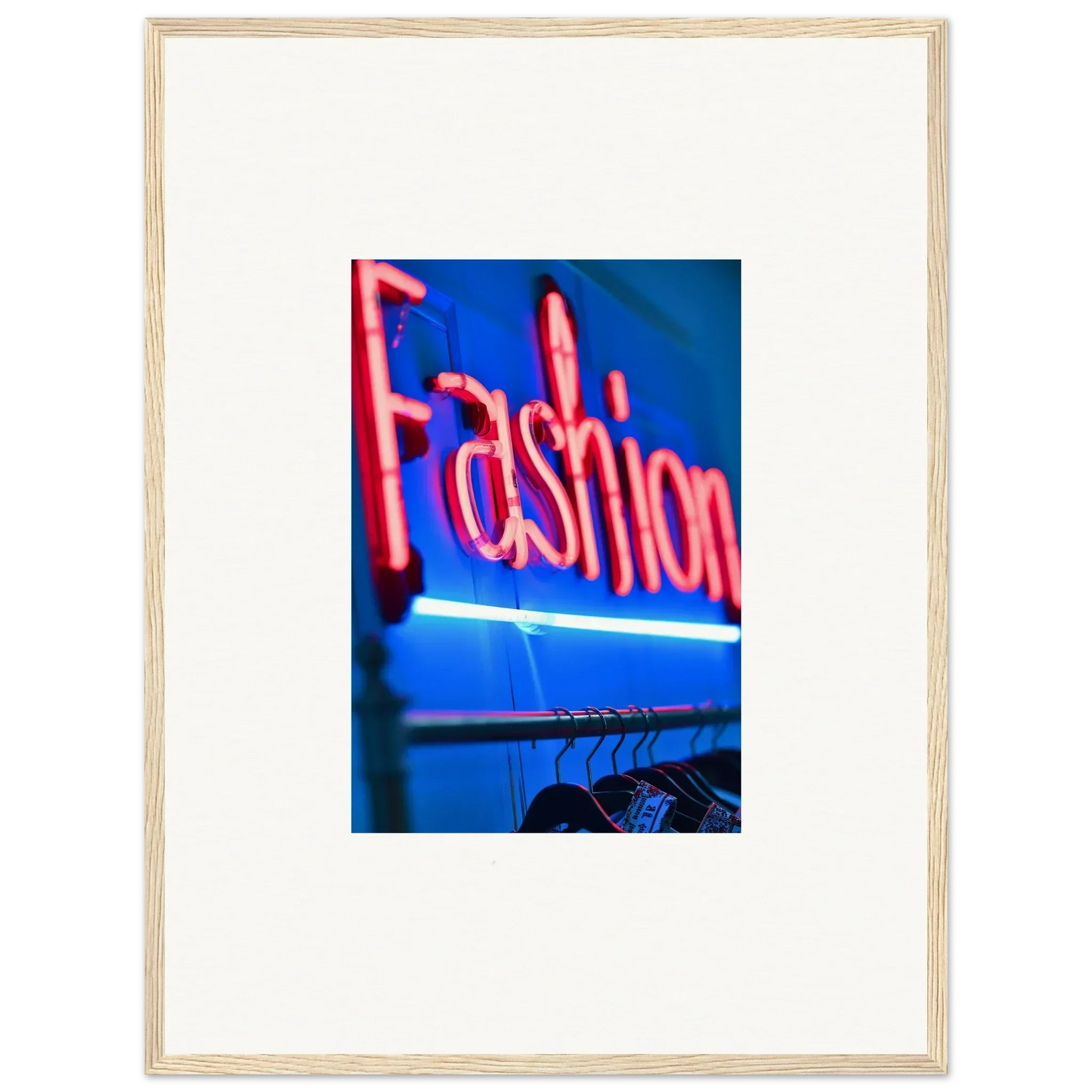 Vibrant neon Fashion sign ideal for trendy room decoration and wall art vibes