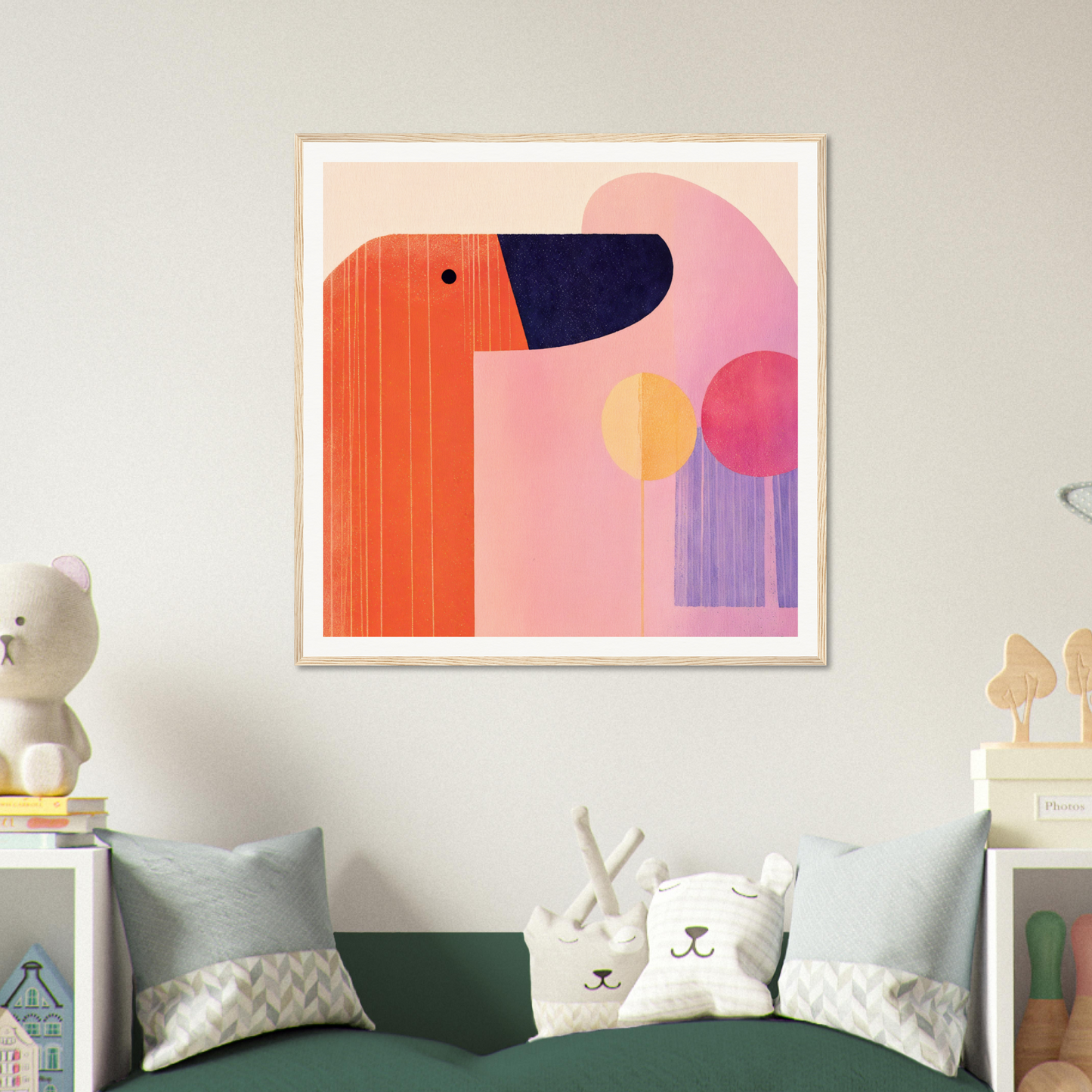 Abstract geometric art print with vibrant tones in the special edition art™ Orbs collection
