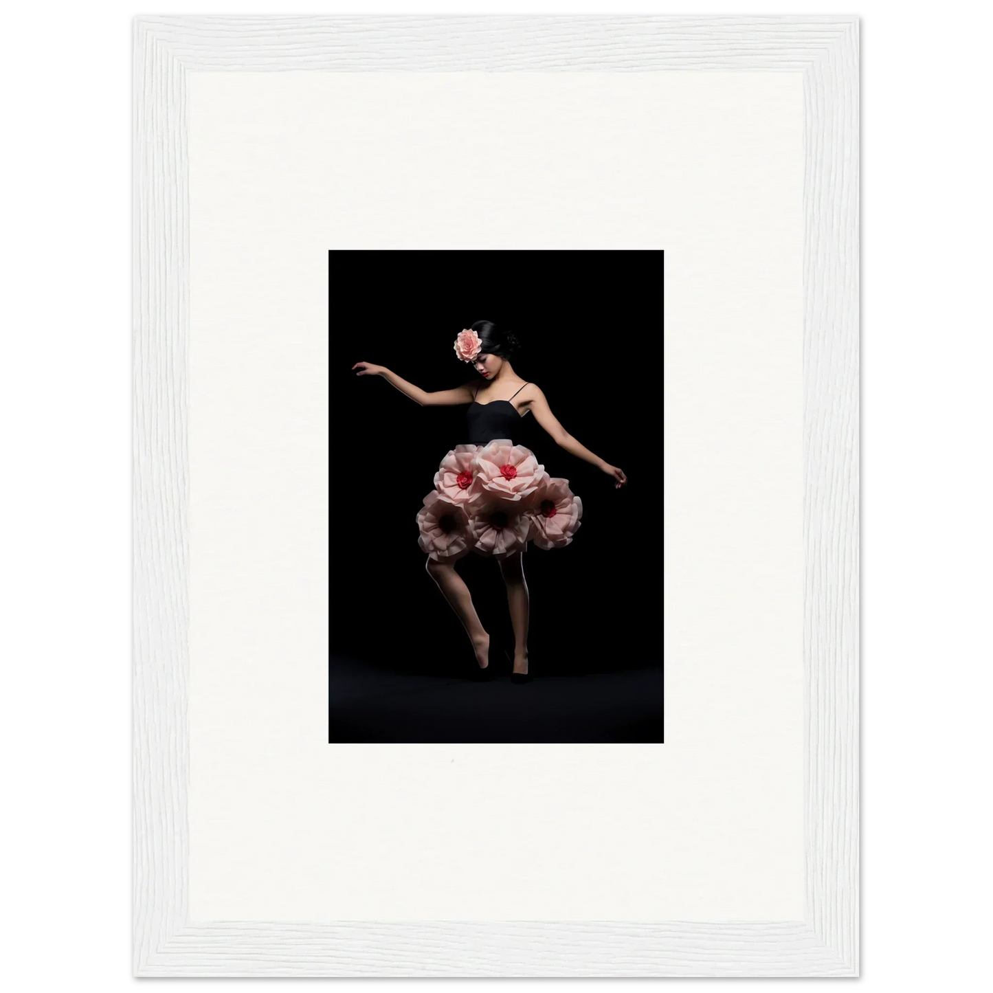 Dancer in a pink floral costume showcasing floral feels for elegant room decor