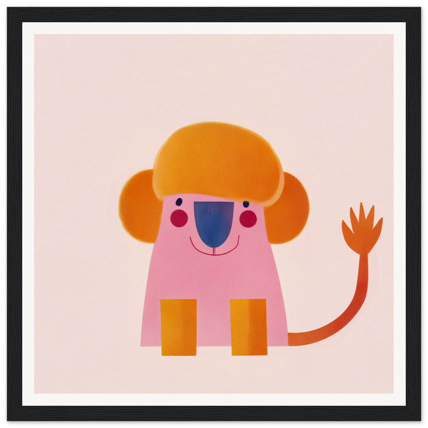 Stylized pink lion with orange mane representing Playful Prismatic Roar special edition art