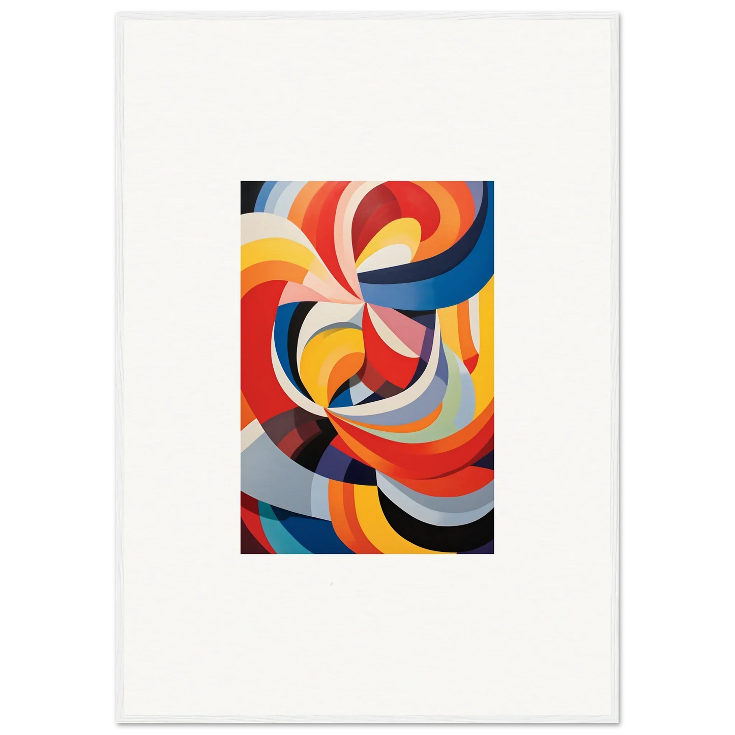 Vibrant abstract artwork for Prismatic Gleam Symphonics framed wall art in bold colors