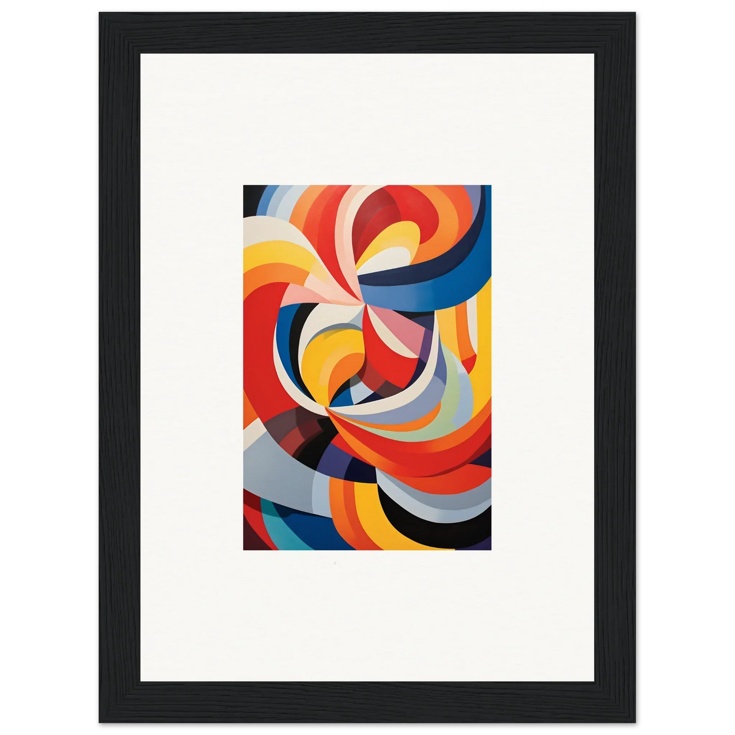 Abstract artwork with swirling curves in vibrant colors for Prismatic Gleam Symphonics