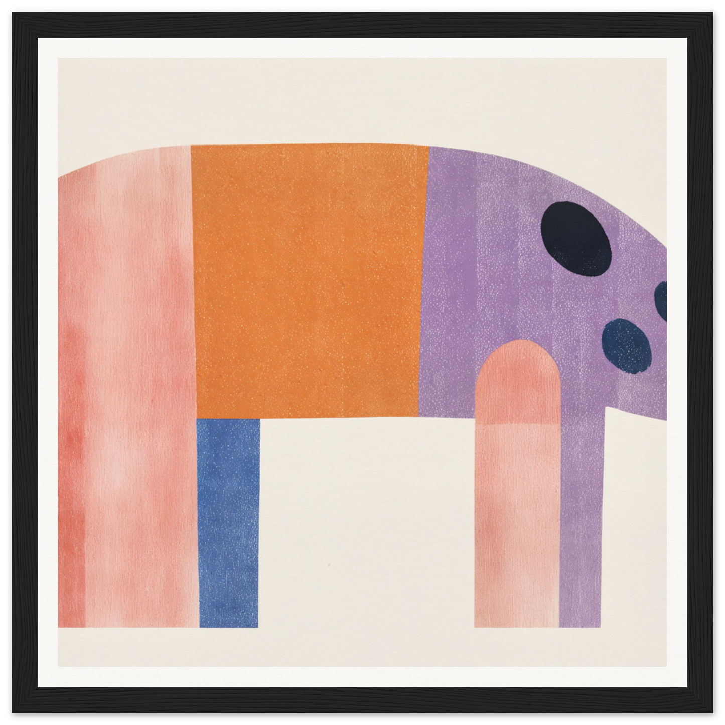 Colorful geometric elephant nursery wall art for playful nursery decor, product174