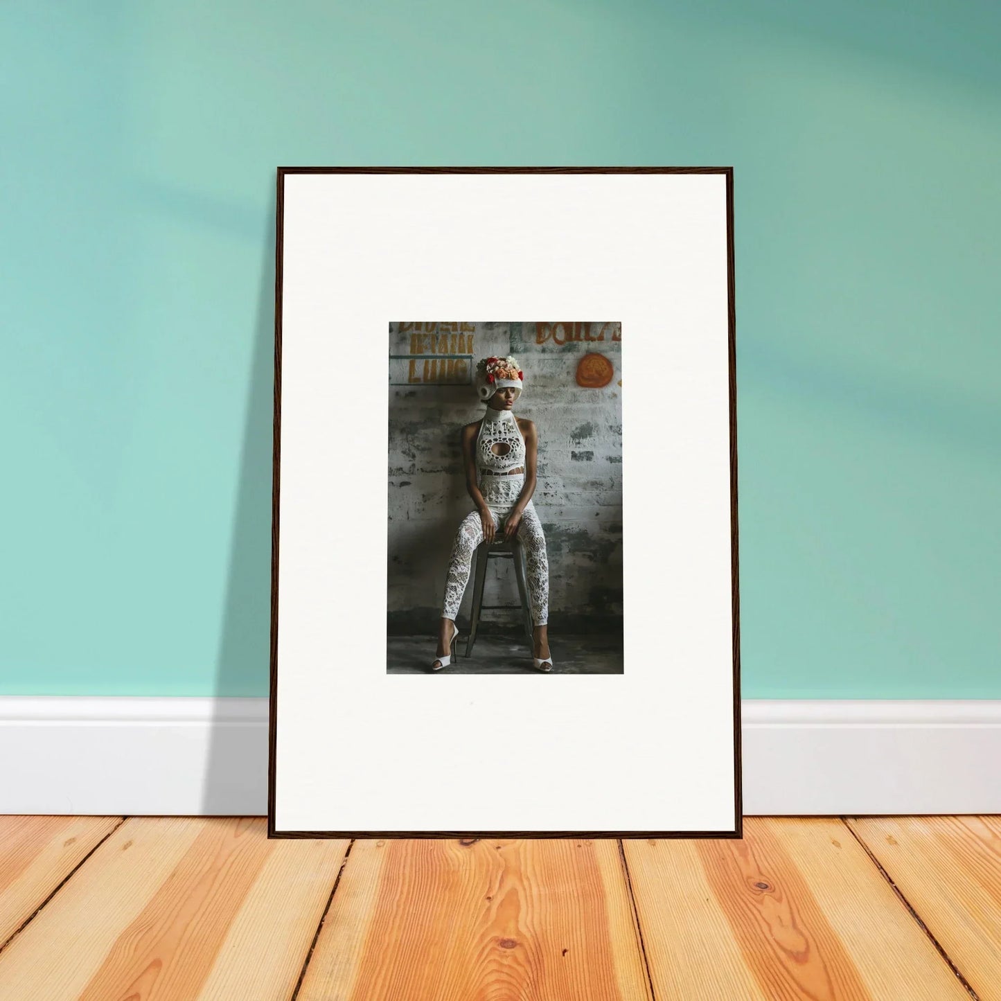 Framed wall art of an astronaut in a stylish room decor for a dream loom aesthetic