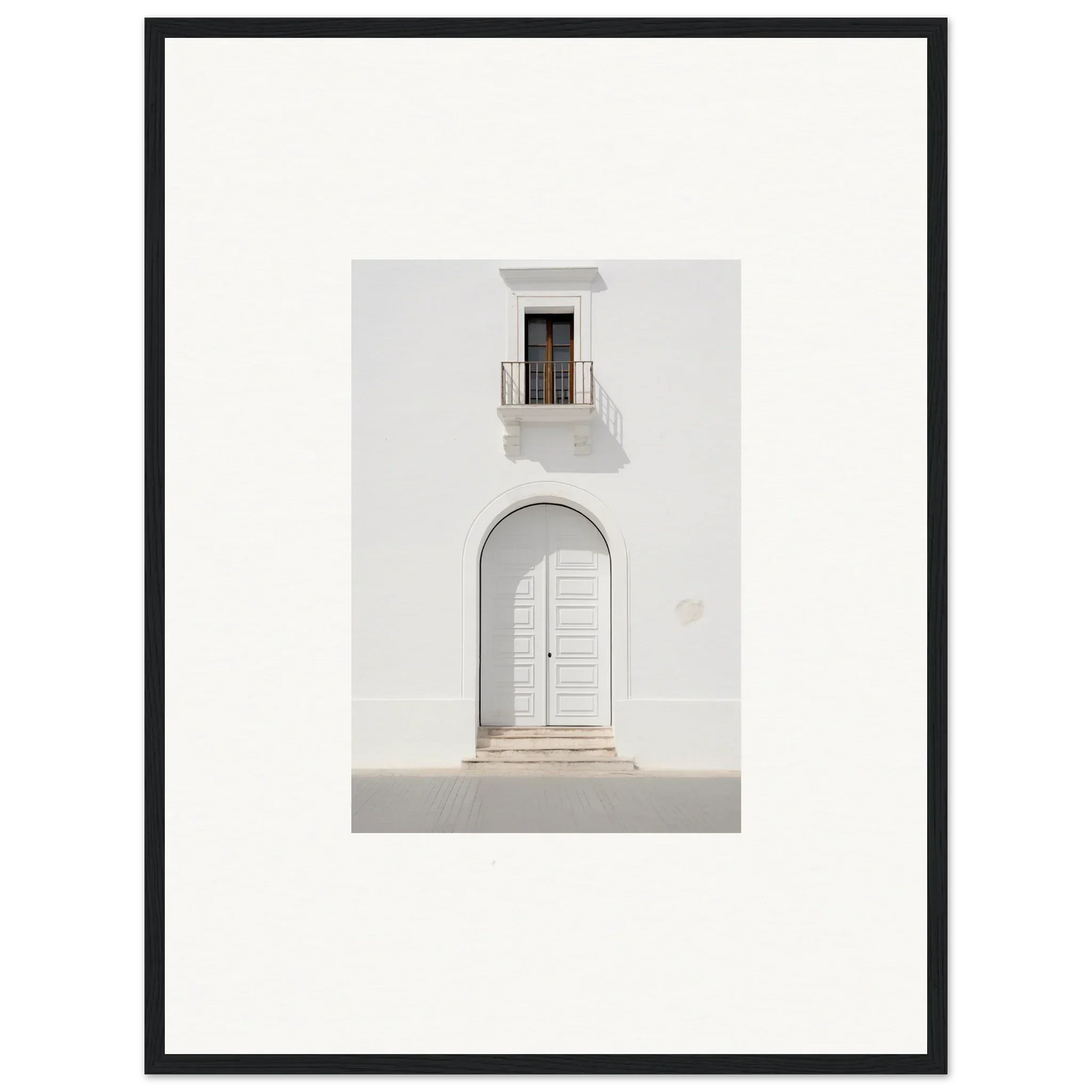 White arched doorway with balcony window in Radiant Portal Reverie special edition art™