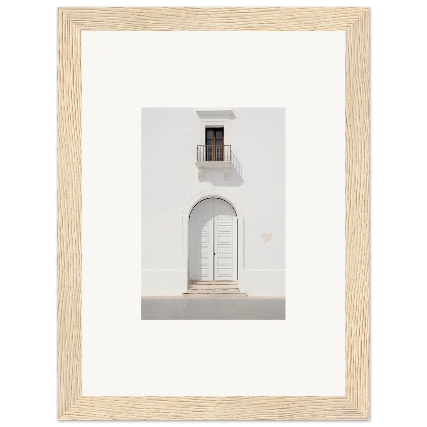 White arched doorway with a window above in Radiant Portal Reverie special edition art™