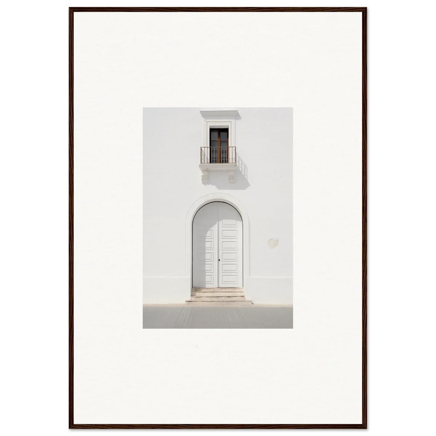 White arched doorway with a window in the Radiant Portal Reverie special edition art™