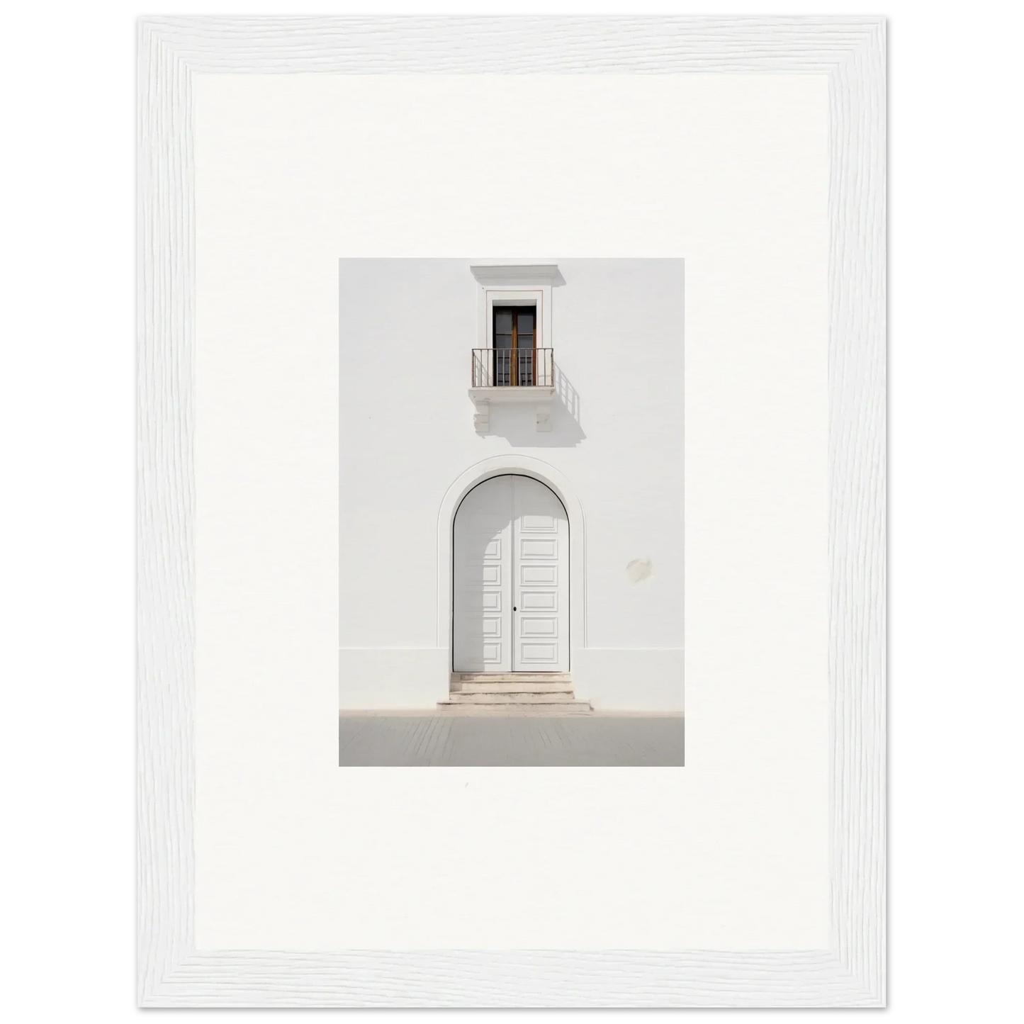 White arched doorway with a window above in Radiant Portal Reverie special edition art™