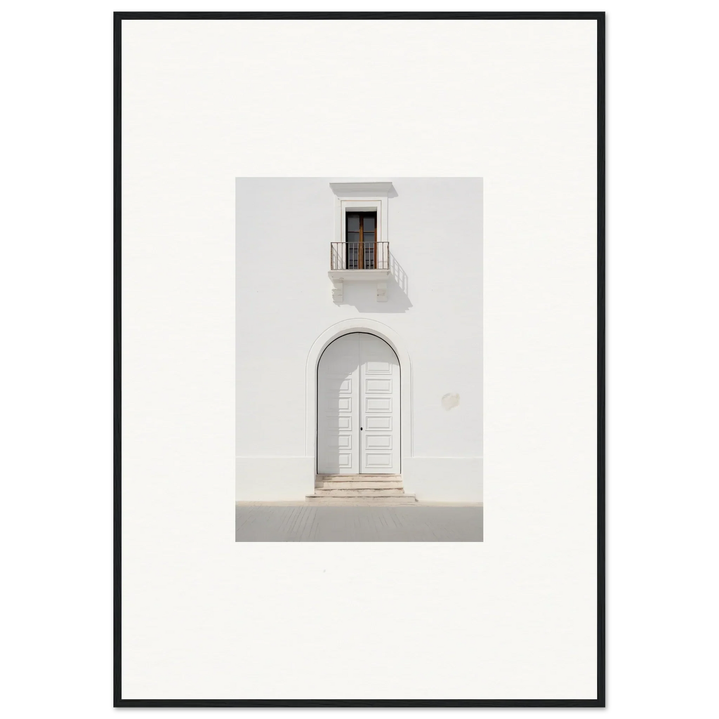 White arched doorway with a window in radiant portal reverie special edition art™