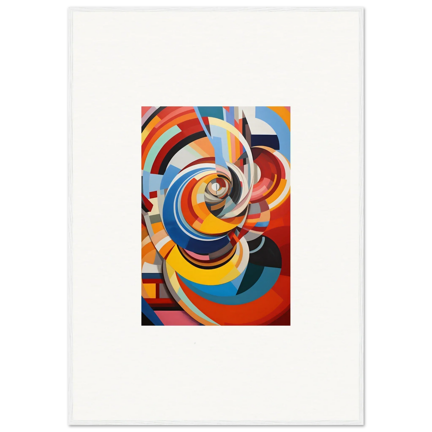 Colorful Abstract Geometric Painting from the Rainbow Euphony Whisper collection