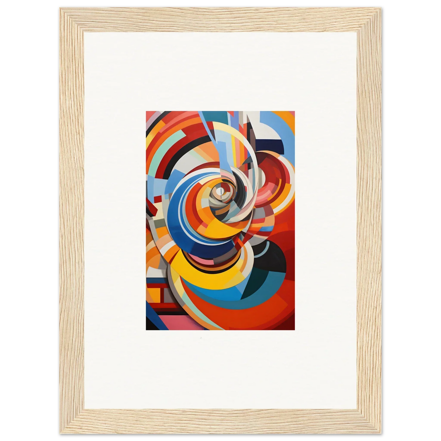 Abstract geometric painting with vibrant colors in Rainbow Euphony Whisper special edition art™