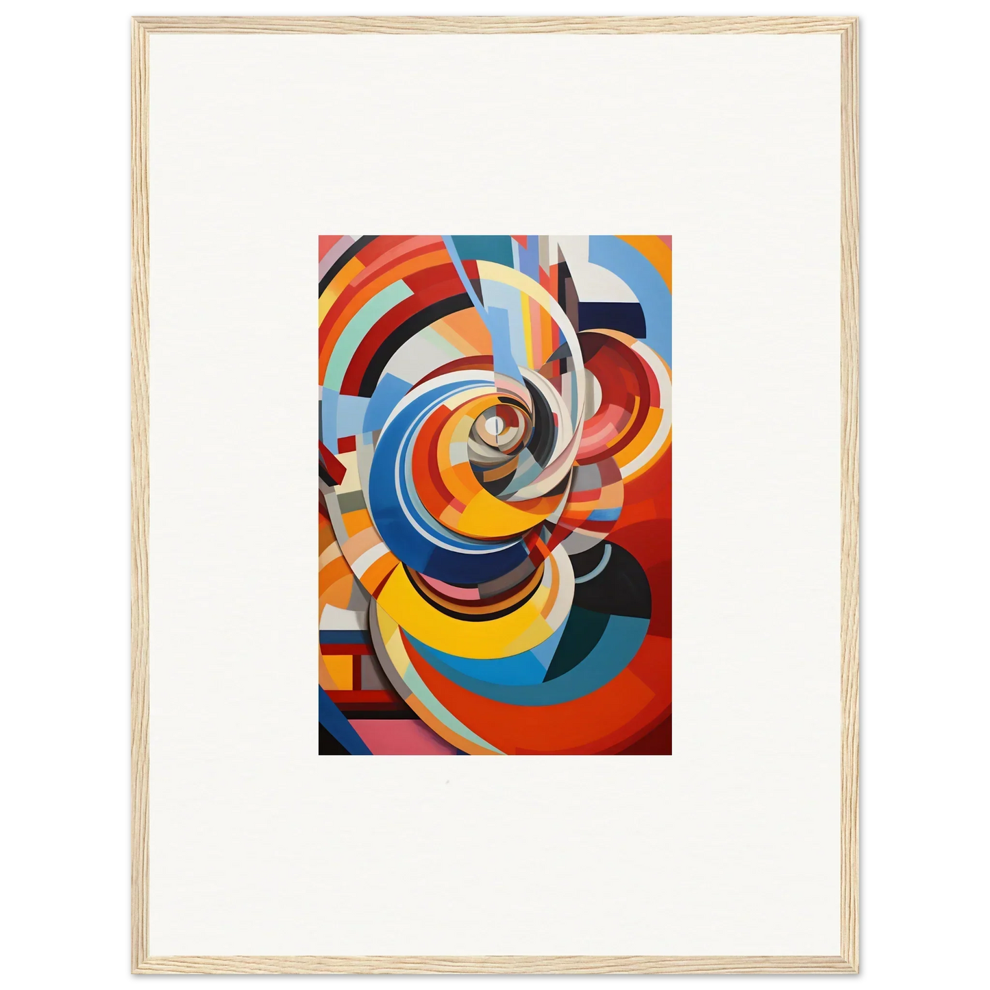Abstract geometric painting in vibrant colors for Rainbow Euphony Whisper special edition art™