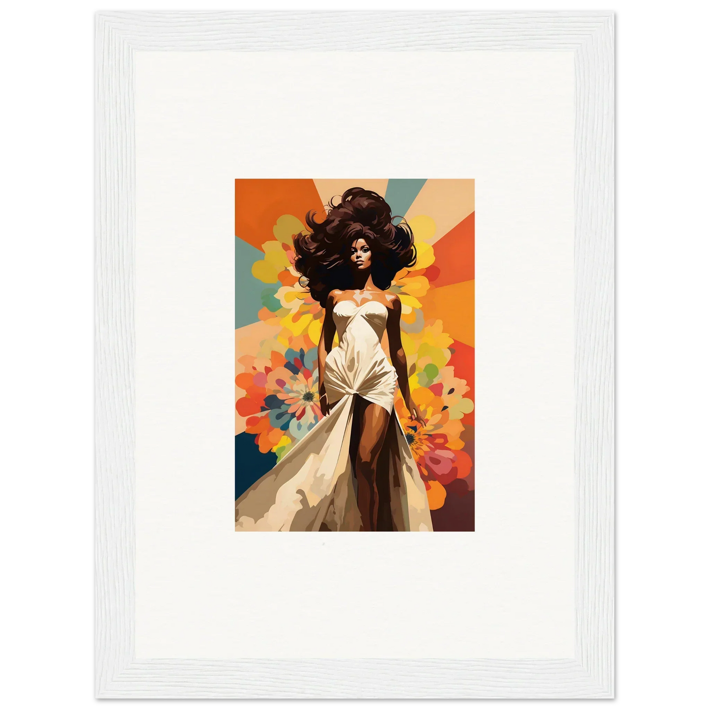 Stylized illustration of a woman in a flowing dress from Starlit Lux Dame special edition art
