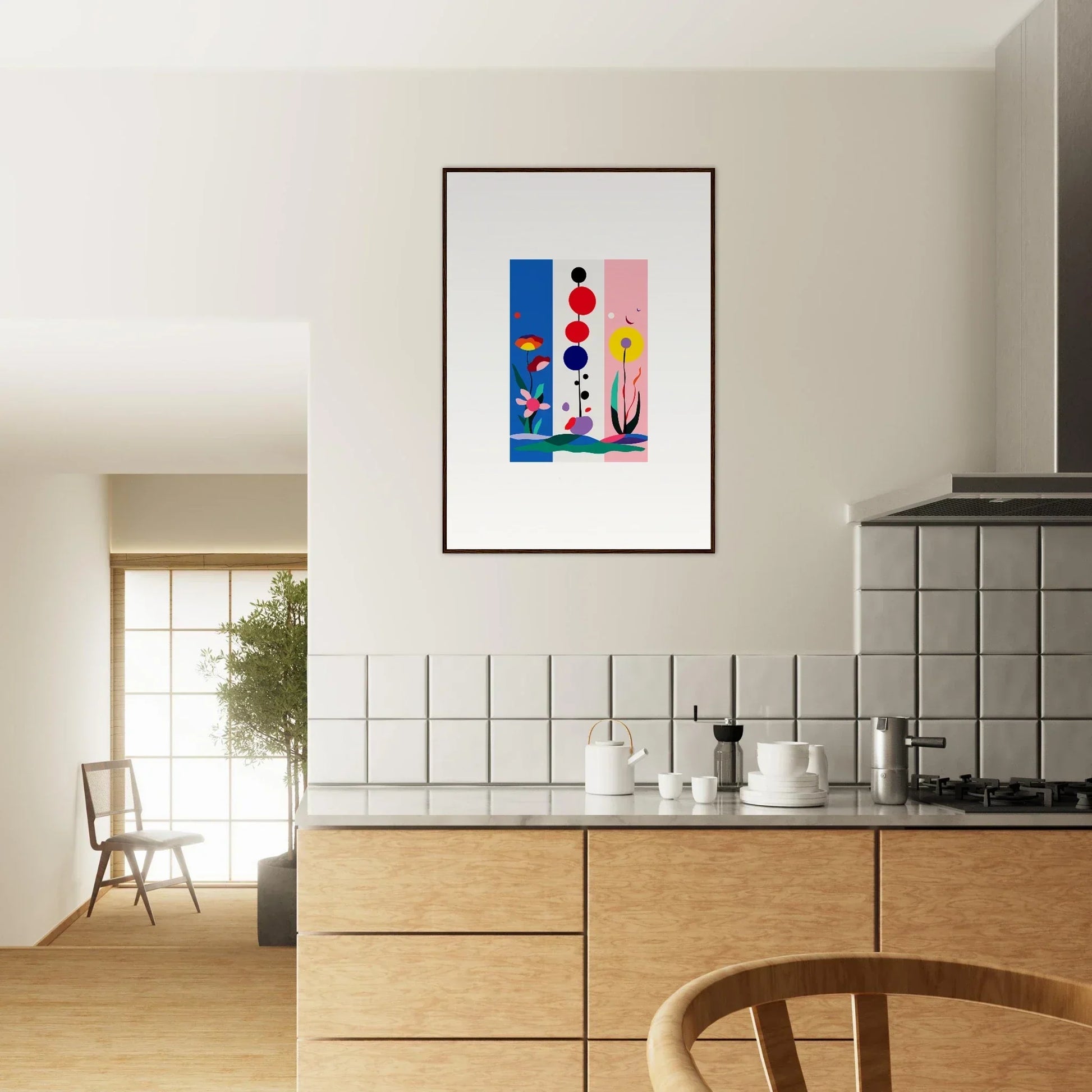 Colorful Surreal Fleur Fantaisie canvas print adding flair to your room decoration