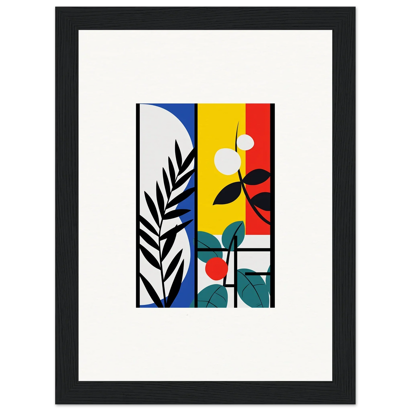 Colorful Abstract Geometric Artwork for Dreamfolk Blooming Room Decoration Canvas Print