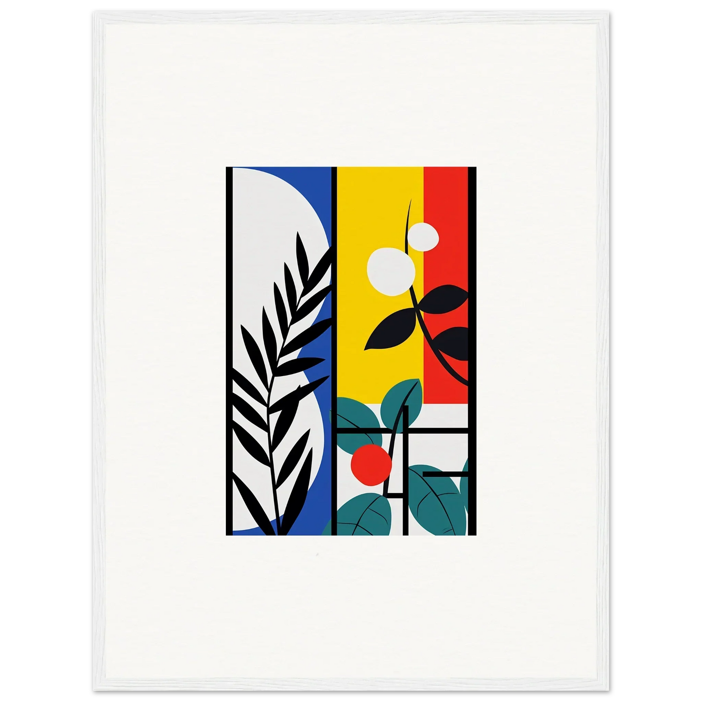 Vibrant Abstract Geometric Artwork for Dreamfolk Blooming Room Decoration Canvas Print