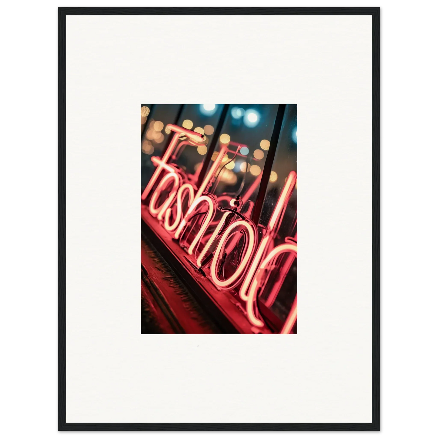 Neon fashion sign for stylish room decoration in Lasid Quara canvas print