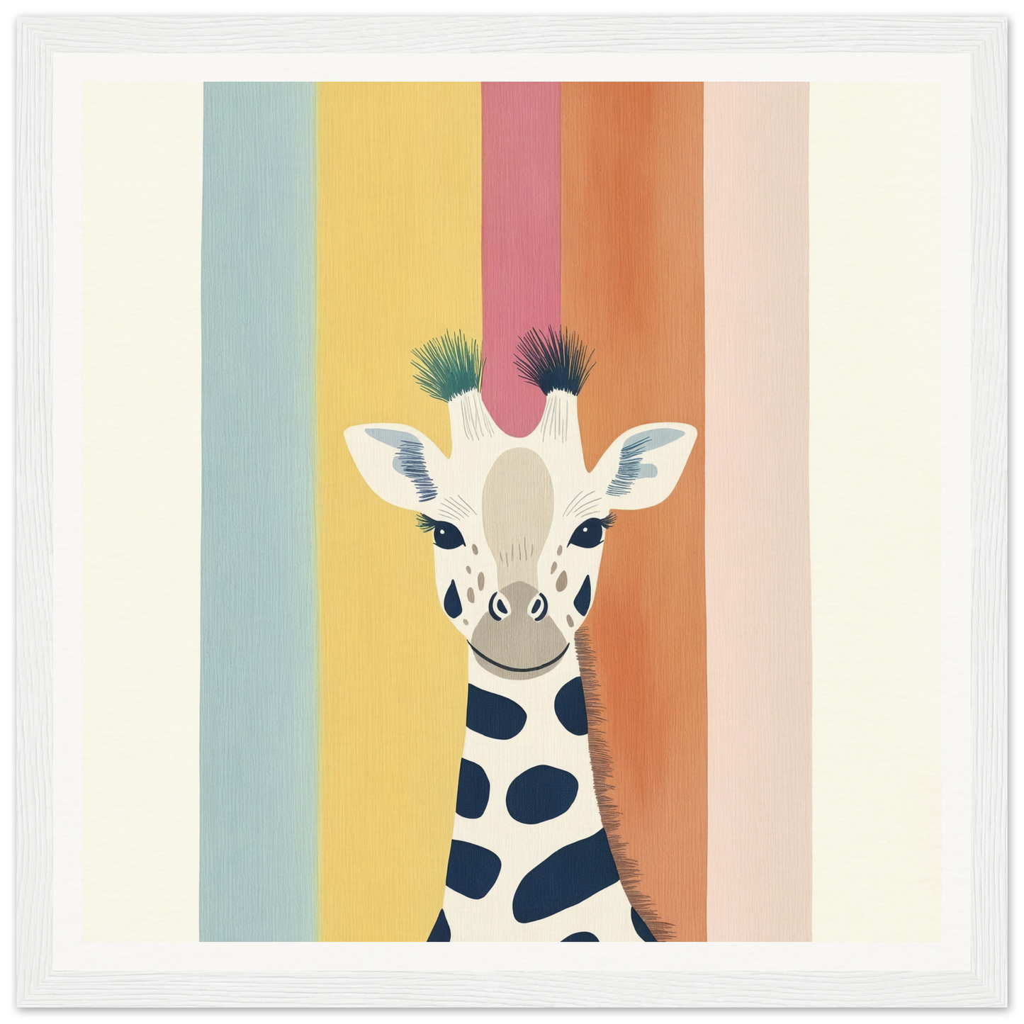 Whimsical Giraffe with black hair tufts featured in Special Edition Art™ collection