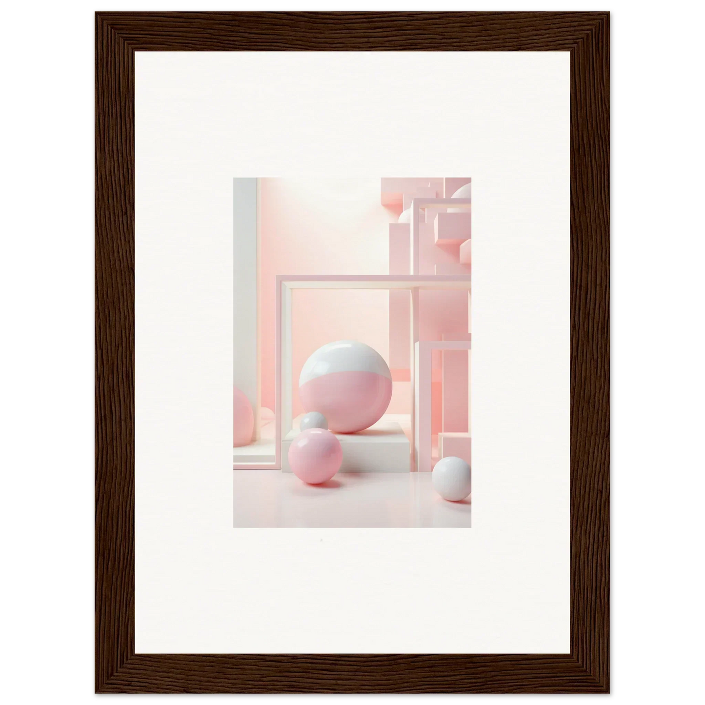 Spherical white orb with pearlescent shine from Cubed Neo Aislamiento collection