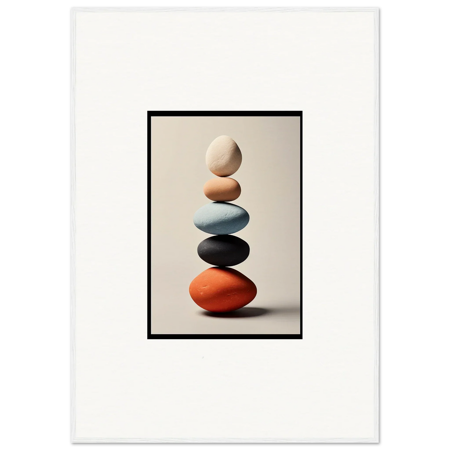 Balanced colorful stones creating unique room decor in Soaring Chromatic Narrativesèques