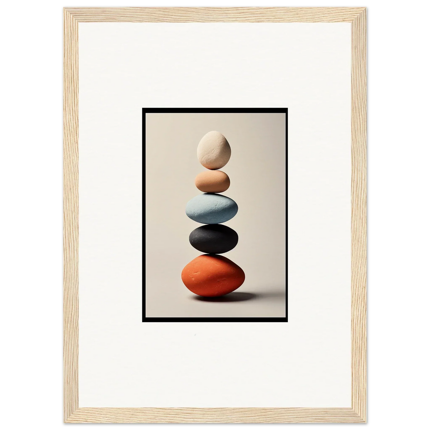 Colorful stacked stones art for unique room decor and vibrant canvas prints