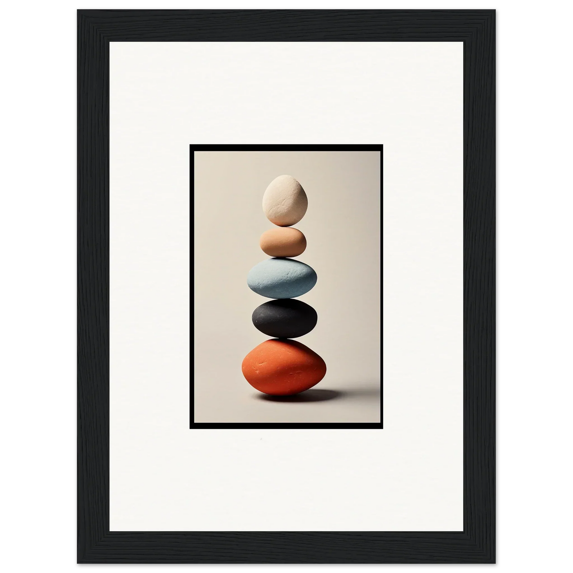 Balanced colorful stone stack for vibrant room decor and stunning canvas prints