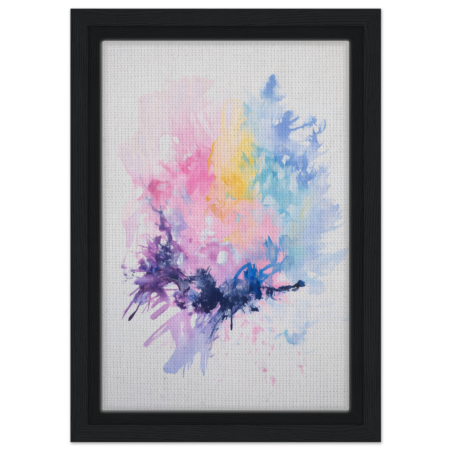 Framed canvas print of Imbibe Celestial Alchemy with vibrant pastel watercolor hues