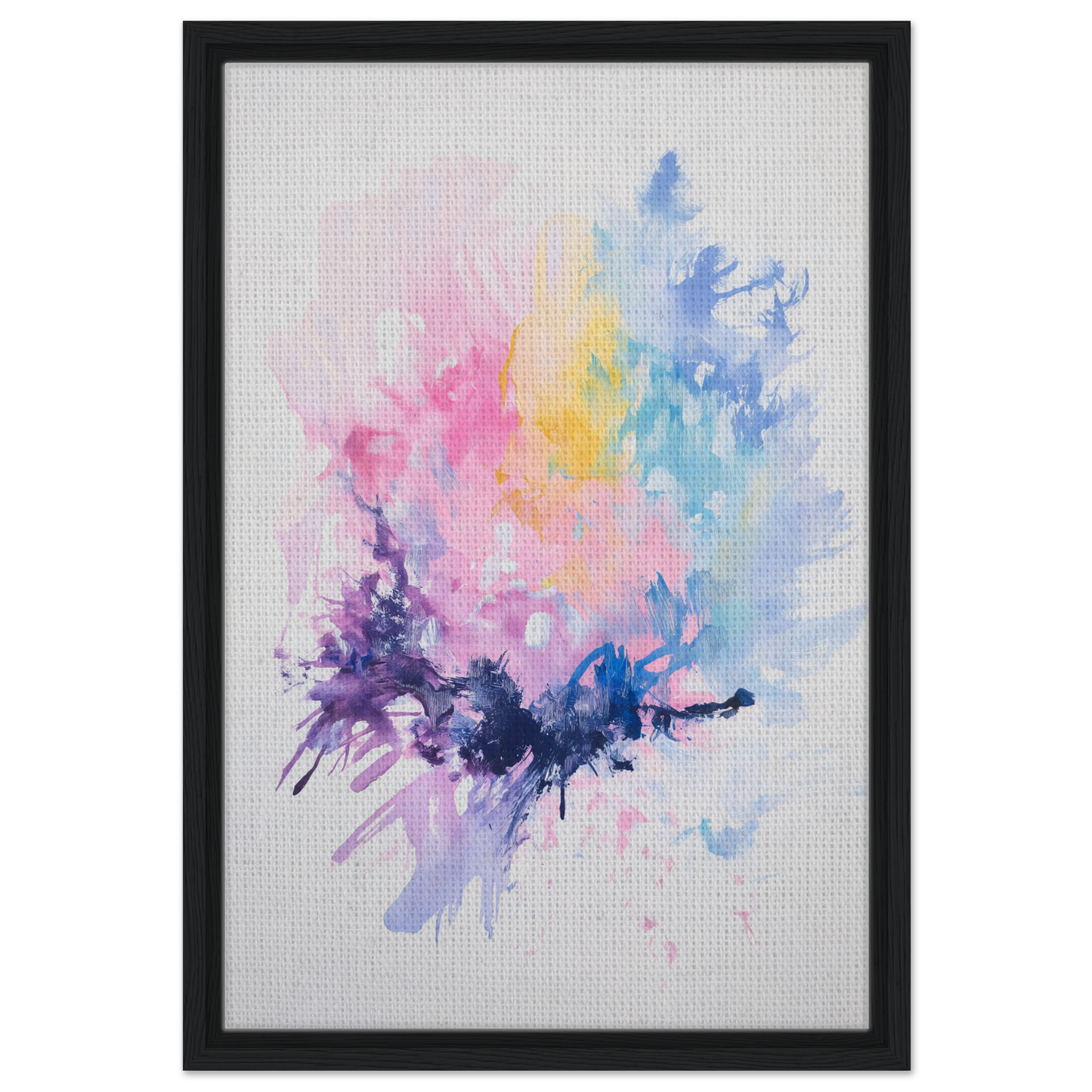 Abstract watercolor painting in Imbibe Celestial Alchemy framed canvas wall room decor