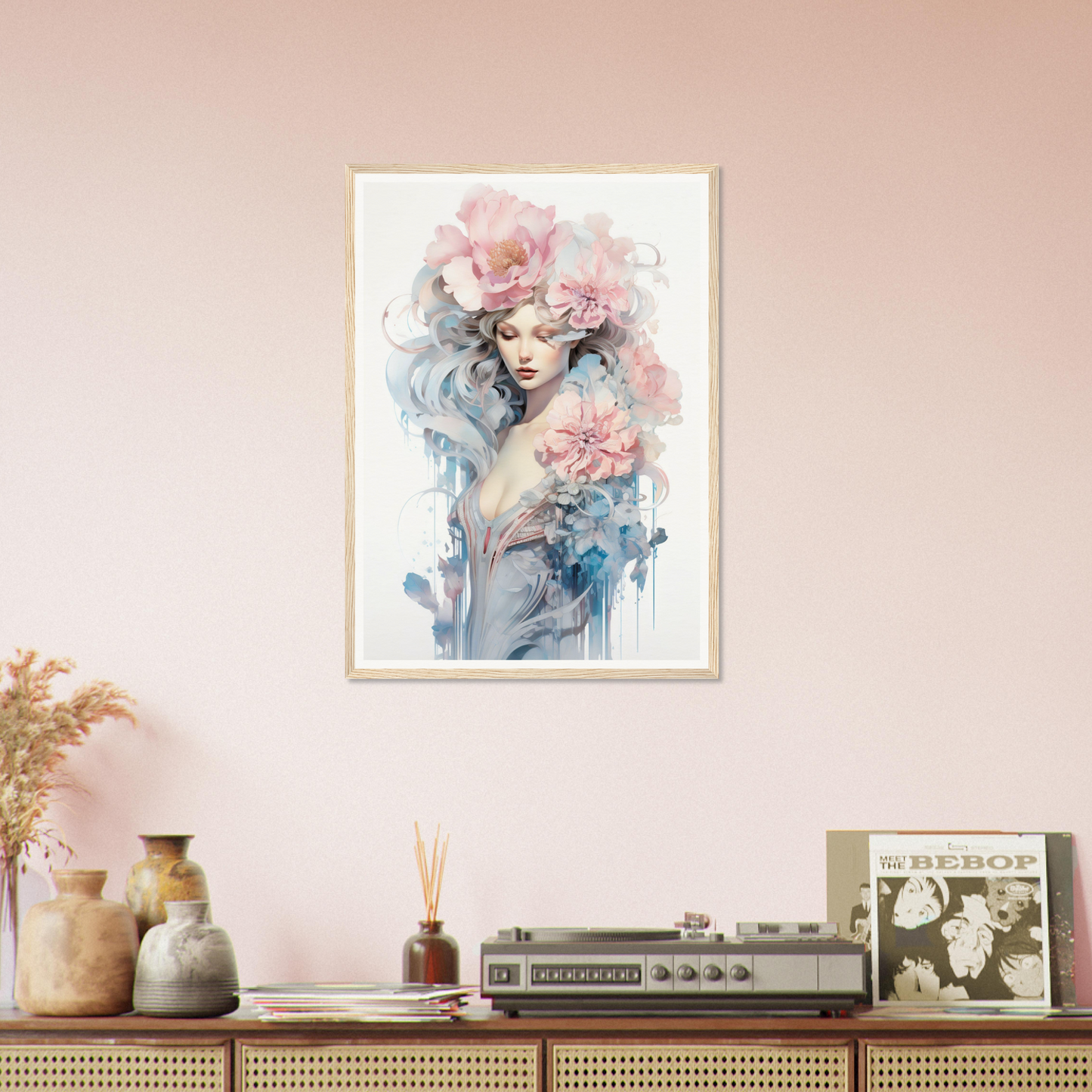 A framed poster of Untamed Elegance The Oracle Windows™ Collection.